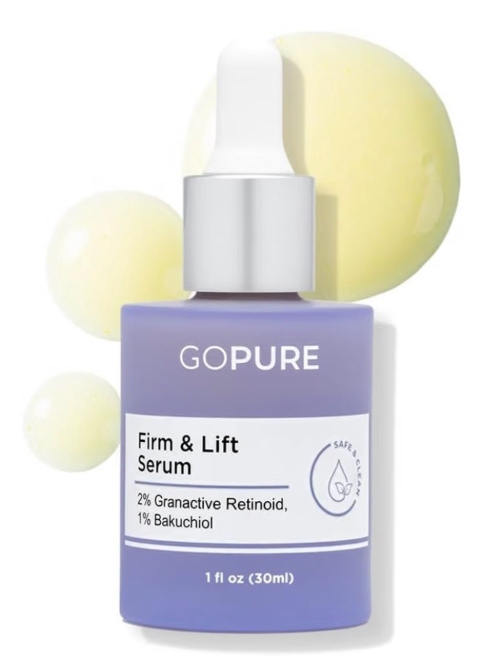 GOPURE Firm & Lift Serum — 2% Granactive Retinoid 1% Bakuchiol 1 oz NIB